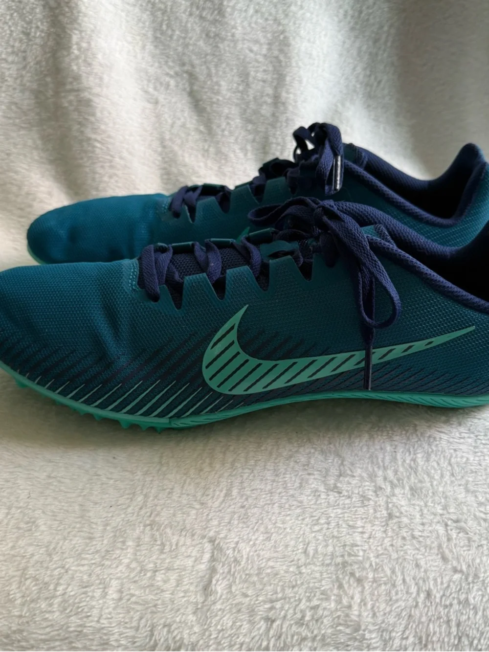 Nike Men’s‎ Teal and Navy Track No Spikes 12 AH1020-300